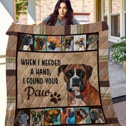 Boxer Paw Quilt Blanket Dhc09121702Dd and Home Decor