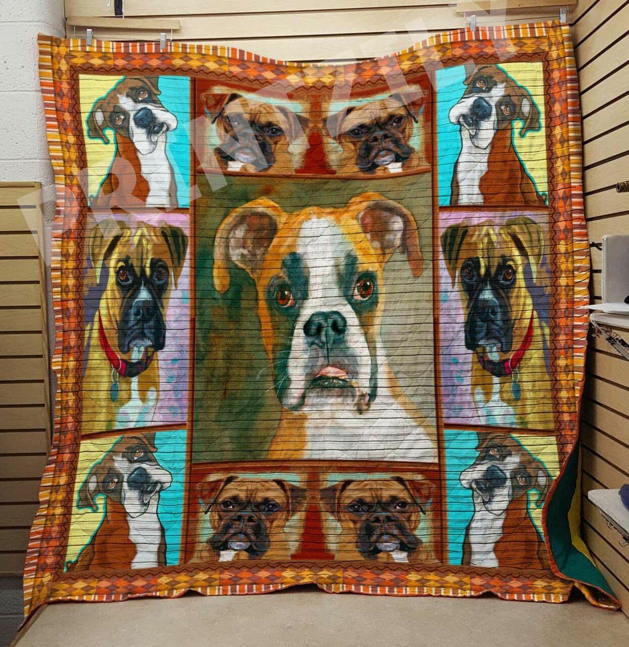 Boxer See Your Love Quilt Blanket Dhc0201201239Td and Home Decor