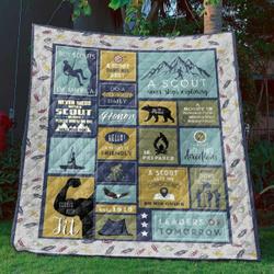 Boy Scout Keep Your Head Up Clt170612 Quilt Blanket and Home Decor