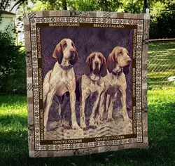 Bracco-Italiano Friend Hur Quilt Bevryy and Home Decor