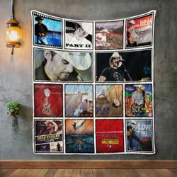 Brad Paisley Album Covers Quilt Blanket and Home Decor