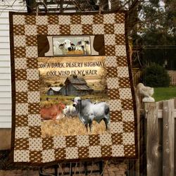 Brahman Ranch Lapq With Pocket  Quilt and Home Decor