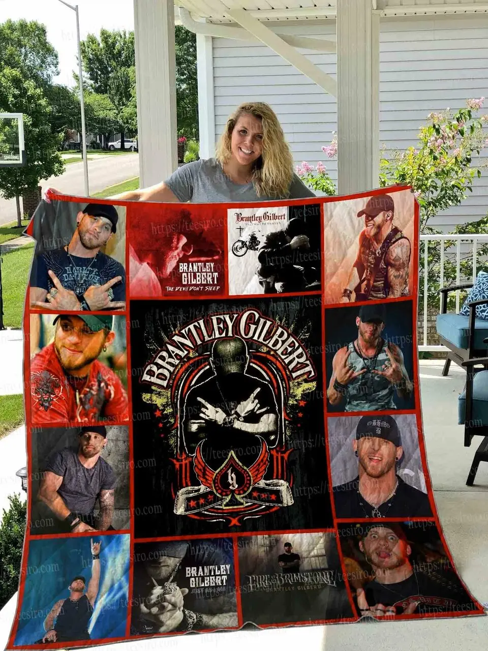 Brantley Gilbert Quilt Blanket 01 and Home Decor