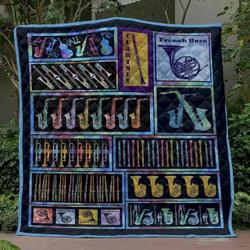 Brass Instruments Cld170677 Quilt Blanket and Home Decor