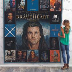 Braveheart Poster Quilt Blanket and Home Decor