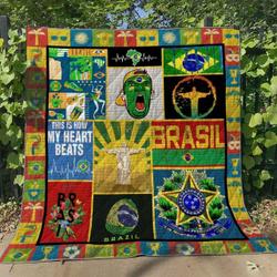 Brazil Bt070611 Quilt Blanket and Home Decor