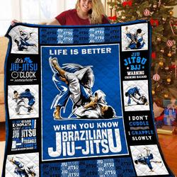 Brazilian Jiu Jitsu Bbb151070 Quilt Blanket and Home Decor