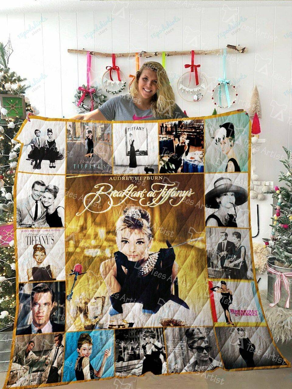 Breakfast At Tiffany S Quilt Blanket 02195 and Home Decor