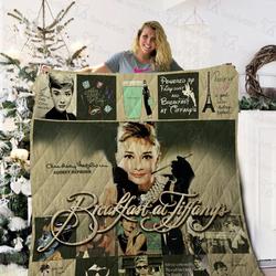Breakfast At Tiffany S Quilt Blanket 02254 and Home Decor