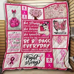 Breast Cancer Awareness Cl18100114Mdq Quilt Blanket and Home Decor
