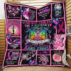 Breast Cancer Warrior Ah Quilt Derqqo and Home Decor