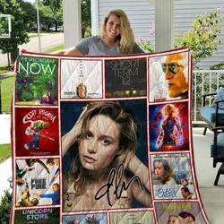 Brie Larson Quilt Blanket 01 and Home Decor