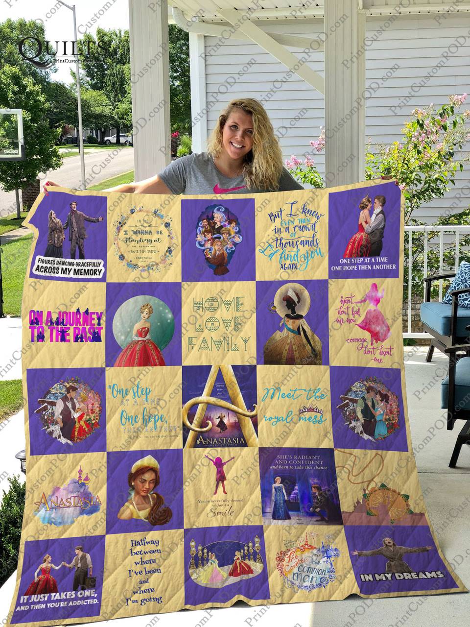 Broadway Anastasia Musical Quilt Blanket Ver 25 and Home Decor