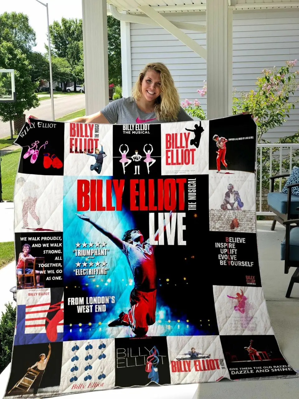 Broadway Billy Elliot The Musical Quilt Blanket Ver 17 and Home Decor