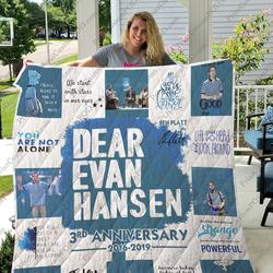 Broadway  Dear Evan Hansen Musical Quilt Blanket Ver 17 and Home Decor