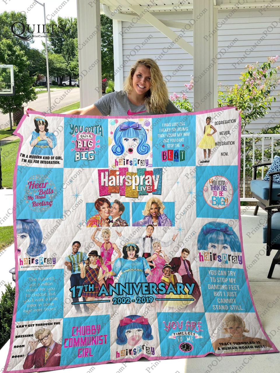 Broadway Hairspray Musical Quilt Blanket Ver 17-2 and Home Decor