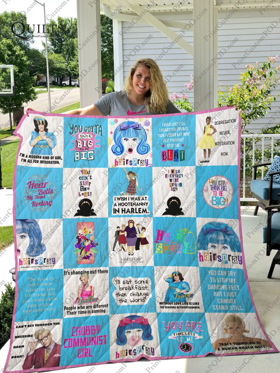 Broadway Hairspray Musical Quilt Blanket Ver 25 and Home Decor