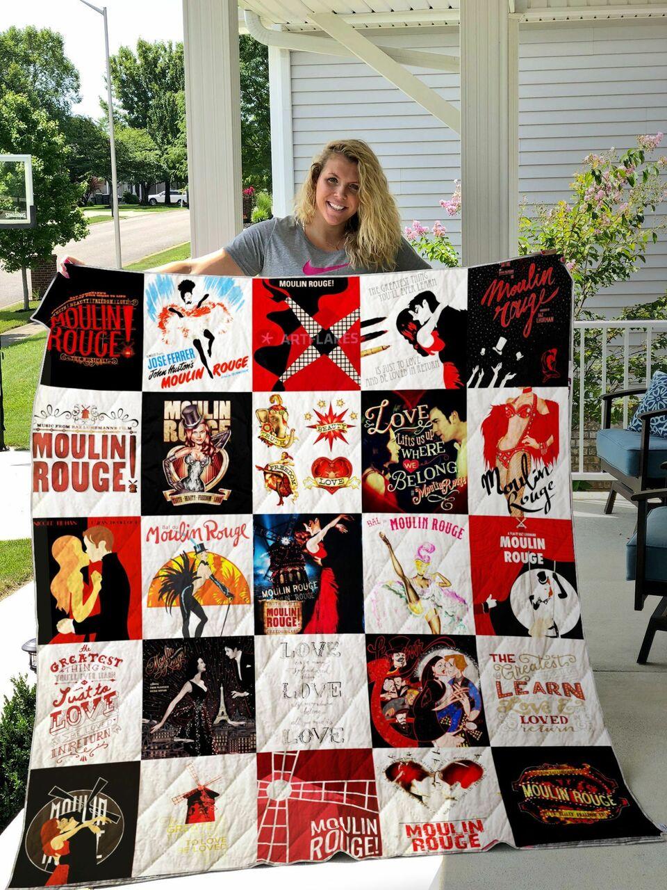 Broadway Moulin Rouge The Musical Quilt Blanket Ver 25 and Home Decor