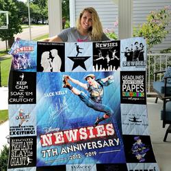 Broadway Newsies Musical 7Th Anniversary Quilt Blanket Ver 17 and Home Decor