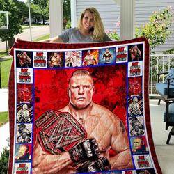 Brock Lesnar Quilt Blanket 01 and Home Decor