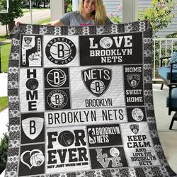 Brooklyn Nets Quilt Blanket and Home Decor