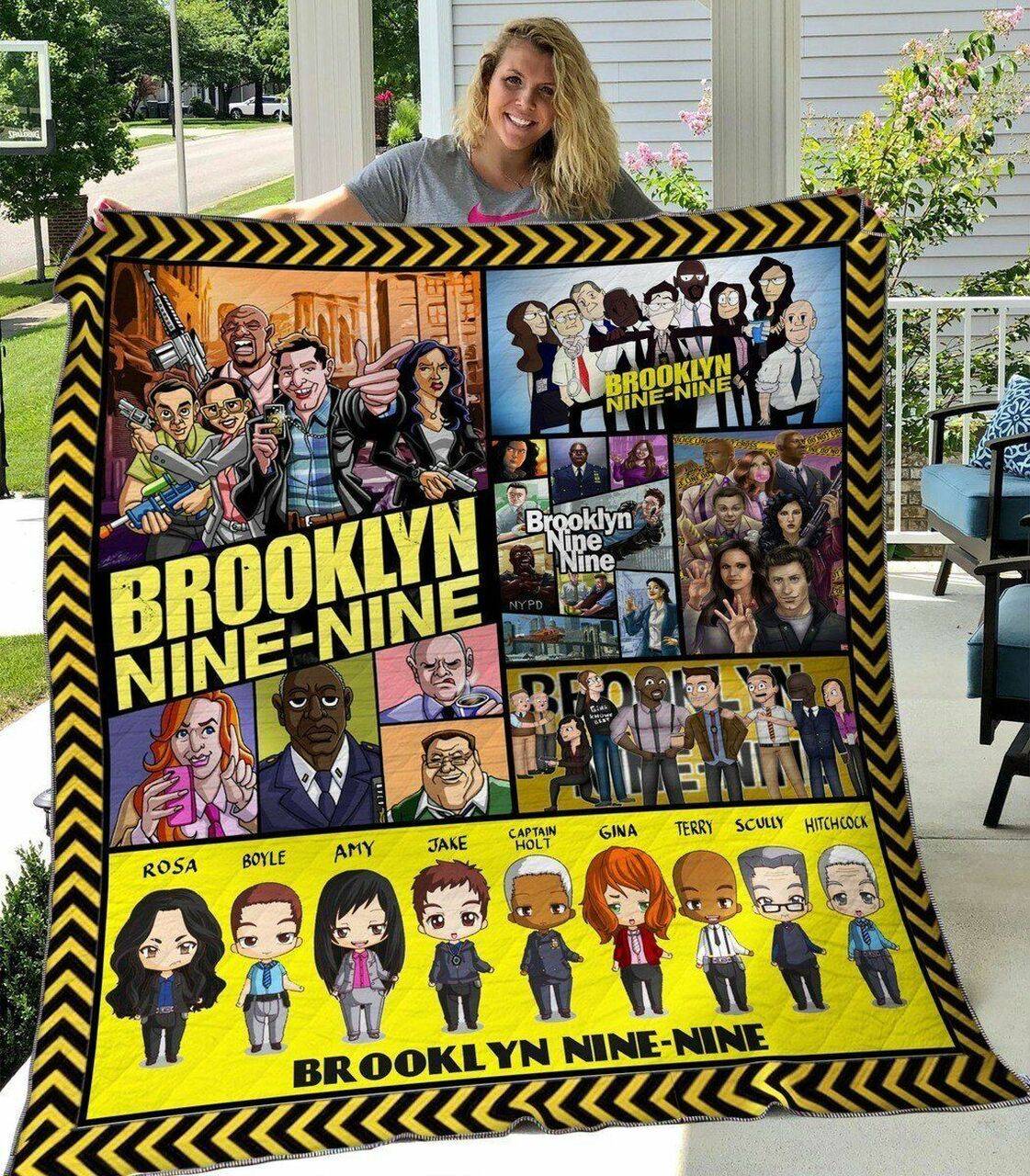 Brooklyn Nine Nine All Season Plus Size Quilt Blanket Ver 2 and Home Decor