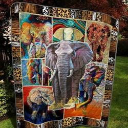 Brown Elephant Quilt Blanket  Quilt and Home Decor