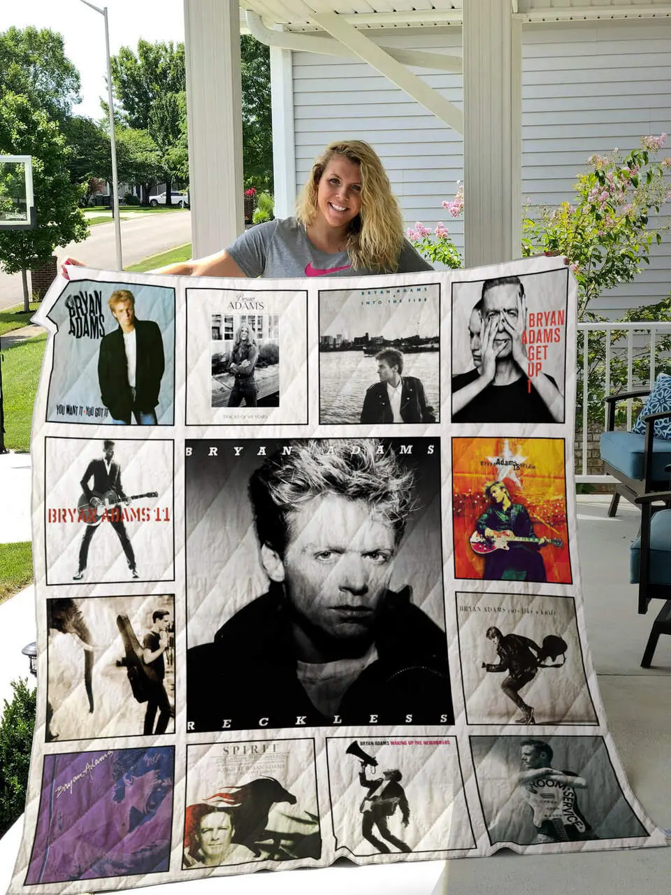Bryan Adams Quilt Blanket 02 and Home Decor