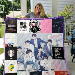 Bts Quilt Blanket For Fans and Home Decor