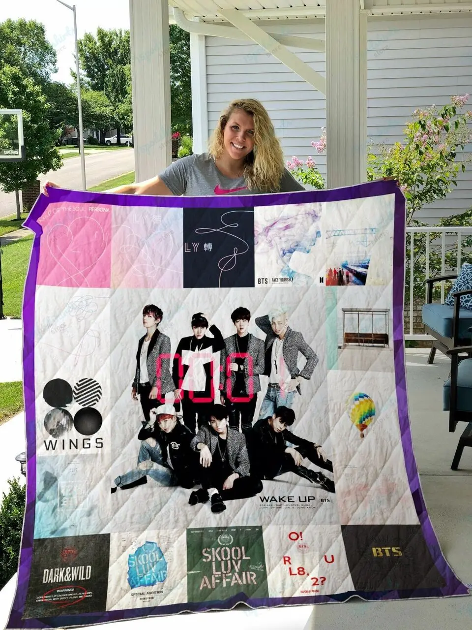 Bts Style 4 Quilt Blanket and Home Decor