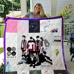 Bts Style 4 Quilt Blanket and Home Decor