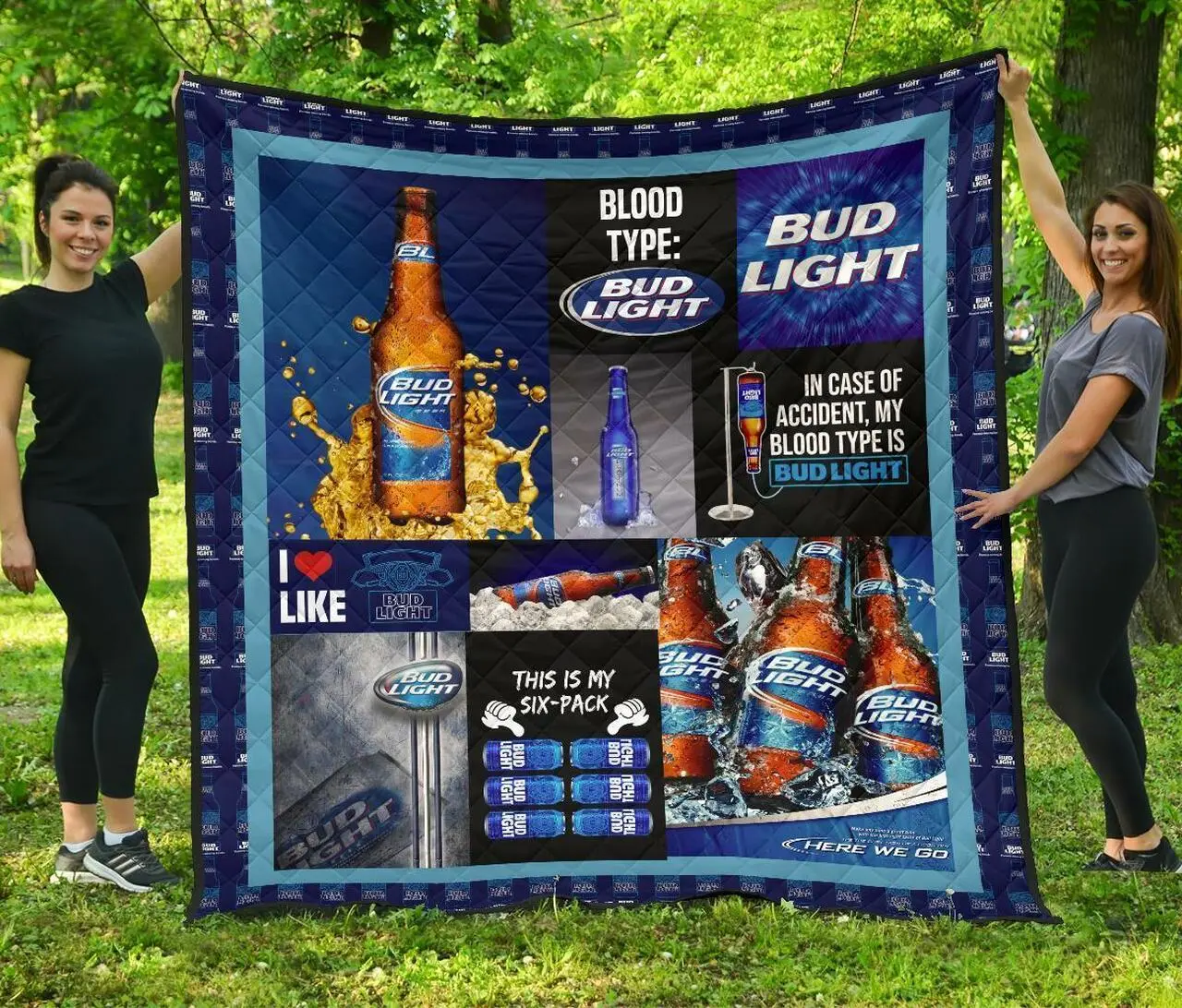 Bud Light Funny For Beer Lover Quilt and Home Decor