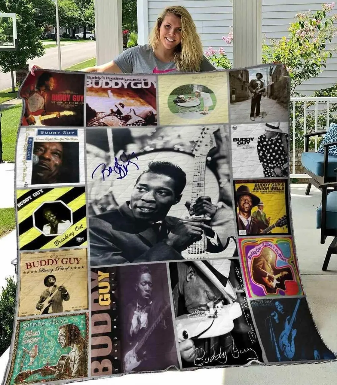 Buddy Guy Blanket Th1607 Quilt and Home Decor