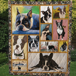 Bull Terrier Get It Up U Quilt Sj and Home Decor
