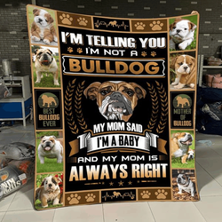 Bulldog Baby Quilt Blanket Dhc150120571Td and Home Decor