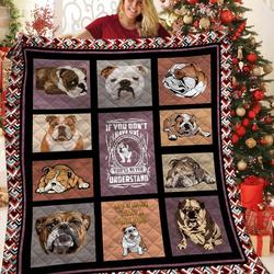 Bulldog Hur Quilt Bevrel and Home Decor