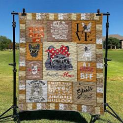 Bulldog Hur Quilt Bevrki and Home Decor