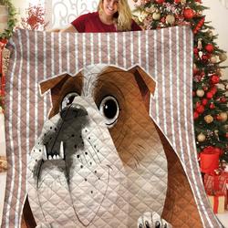 Bulldog Jfj Quilt Su and Home Decor