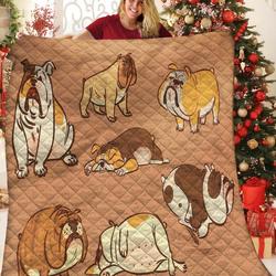 Bulldog Jfj Quilt Ua and Home Decor