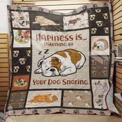 Bulldog Quilt Blanket and Home Decor
