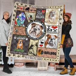 Bulldog Quilt Blanket Dhc09121611Dd and Home Decor