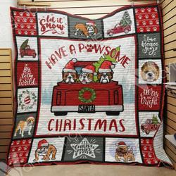 Bulldog Quilt Blanket Dhc13123910Vt and Home Decor