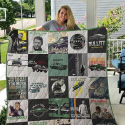 Bullitt Quilt Blanket For Fans Ver 25 and Home Decor
