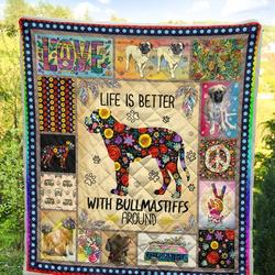 Bullmastiff Quilt Blanket Dhc13123879Vt and Home Decor