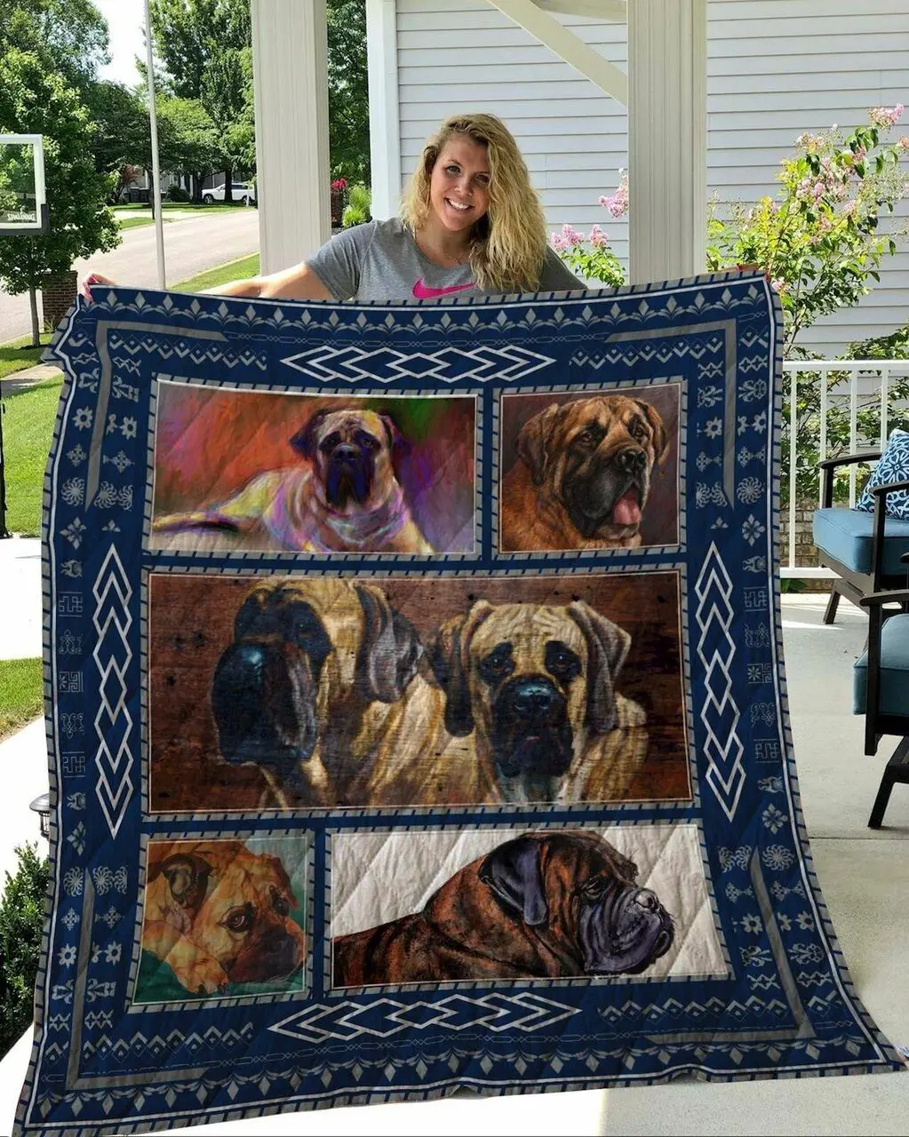 Bullmastiff Quilt Blanket Dhc2911248Vt and Home Decor