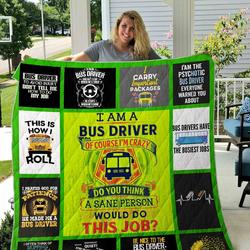 Bus Driver Quilt Blanket Dhc1501796Vt and Home Decor