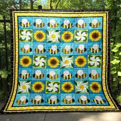 Busy Bee Quilt Blanket Hn57  Quilt and Home Decor