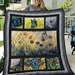 Butterflies Quilt Blanket and Home Decor