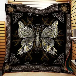Butterfly Cl22100107Mdq Quilt Blanket and Home Decor
