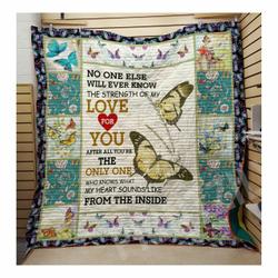 Butterfly Love For You Quilt Blanket Christmas Gift Dhc04011159Dd and Home Decor